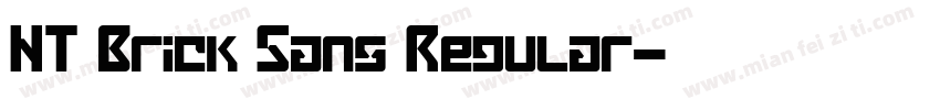NT Brick Sans Regular字体转换